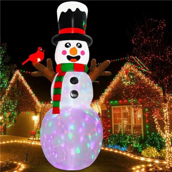 12FT Christmas Inflatables Outdoor Decorations, Giant Inflatable Snowman